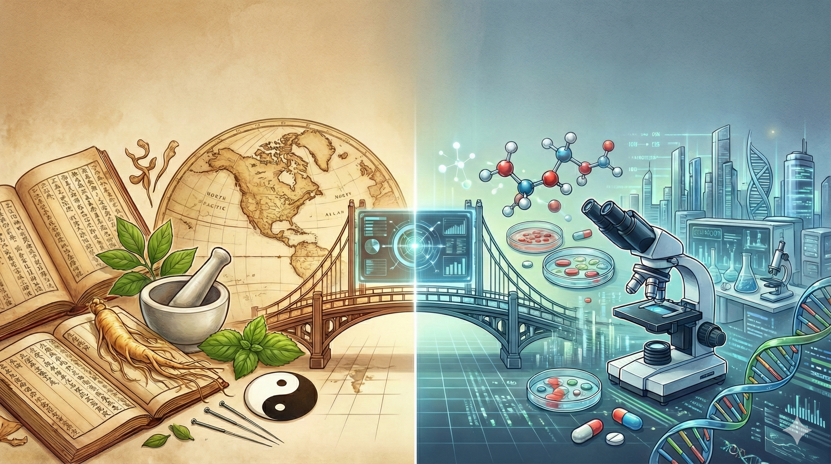 全球传统医药与现代医药的比较研究